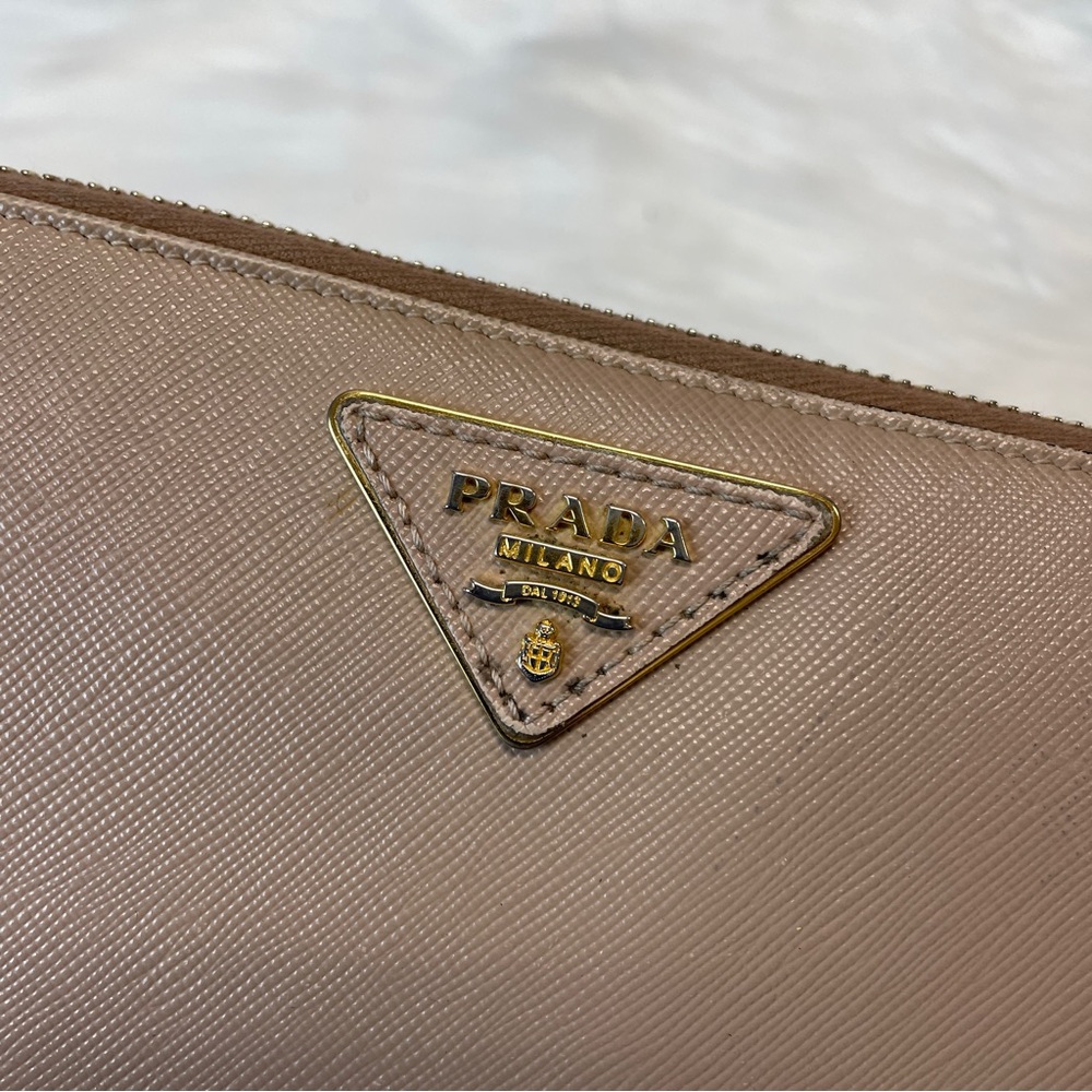 Prada Zipper Long Wallet Pink - Picture 6 of 15